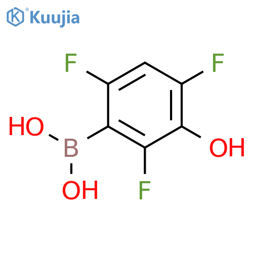 2,4,6-Trifluoro-3-hydroxyphenylboronic Acid structure