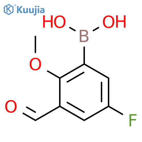 5-Fluoro-3-formyl-2-methoxyphenylboronic Acid structure