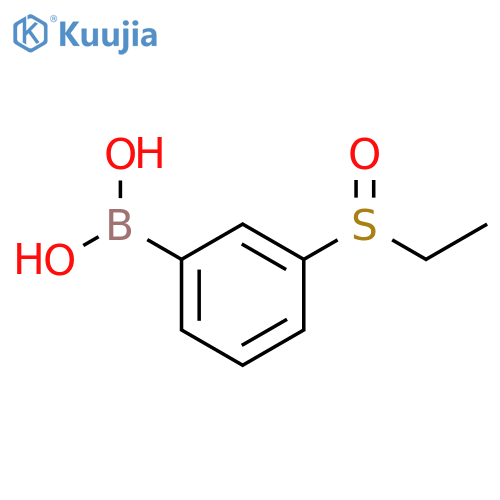 (3-(Ethylsulfinyl)phenyl)boronic acid structure