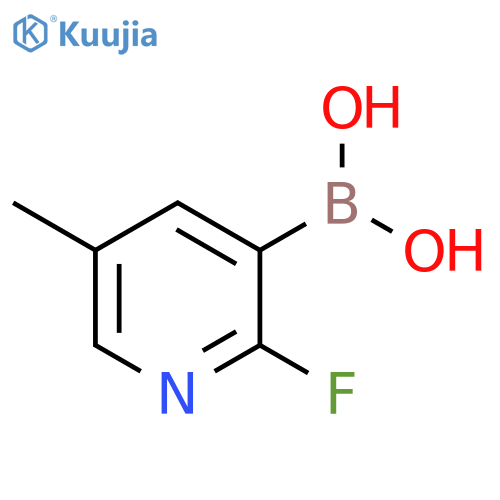2-fluoro-5-methylpyridine-3-boronic acid structure