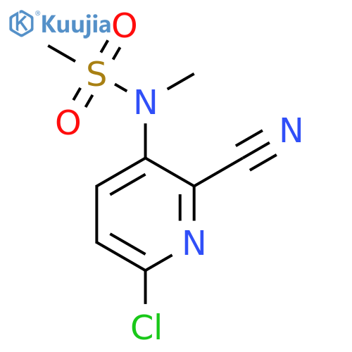 N-(6-Chloro-2-cyanopyridin-3-yl)-N-methylmethanesulfonamide structure