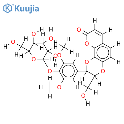 daphneticin 4''-O-beta-D-glucopyranoside structure