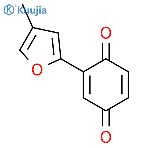 2,5-Cyclohexadiene-1,4-dione,2-(4-methyl-2-furanyl)- structure