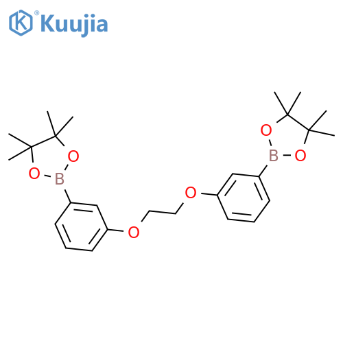 3,3'-(Ethane-1,2-diylbis(oxy))bis(3,1-phenylene)diboronic Acid Pinacol Ester structure