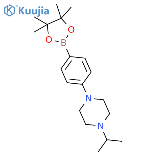 4-(4-Isopropylpiperizinyl)phenylboronic acid, pinacol ester structure