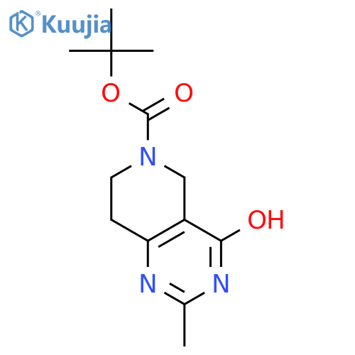 tert-butyl 2-methyl-4-oxo-3,5,7,8-tetrahydropyrido[4,3-d]pyrimidine-6(4H)-carboxylate structure