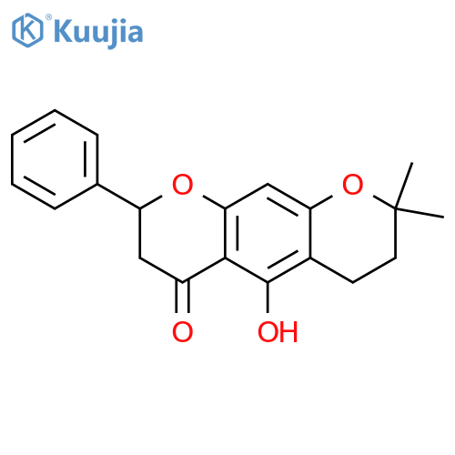 7,8-Dihydro-5-hydroxy-2,2-dimethyl-8-phenyl-2H,6H-benzo[1,2-b:5,4-b']dipyran-6-one; (ξ)-form, 3,4-Dihydro structure