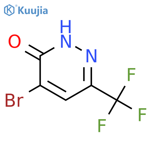 4-bromo-6-(trifluoromethyl)-2,3-dihydropyridazin-3-one structure