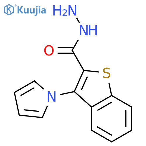 3-(1H-Pyrrol-1-yl)-1-benzothiophene-2-carbohydrazide structure