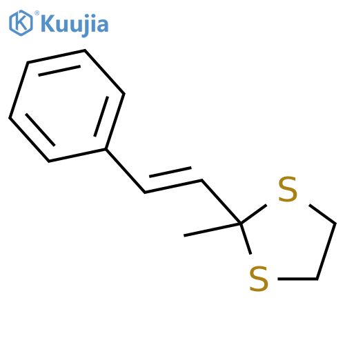 1,3-Dithiolane,2-methyl-2-[(1E)-2-phenylethenyl]- structure