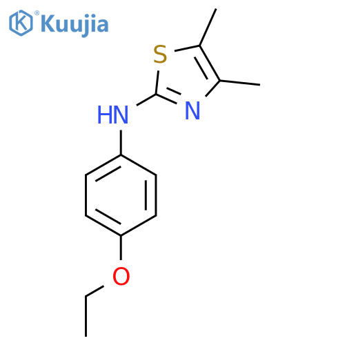 N-(4-Ethoxyphenyl)-4,5-dimethyl-1,3-thiazol-2-amine structure
