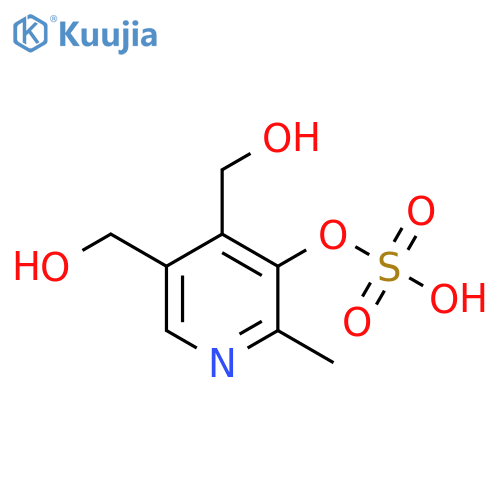 3,4-Pyridinedimethanol,6-methyl-5-(sulfooxy)- structure