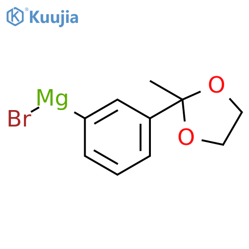 MAGNESIUM, BROMO[3-(2-METHYL-1,3-DIOXOLAN-2-YL)PHENYL]- structure