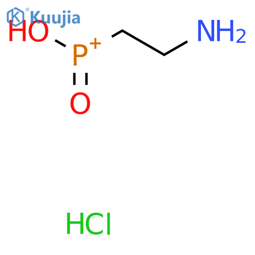 2-Aminoethyl-hydroxy-oxophosphanium;hydrochloride structure