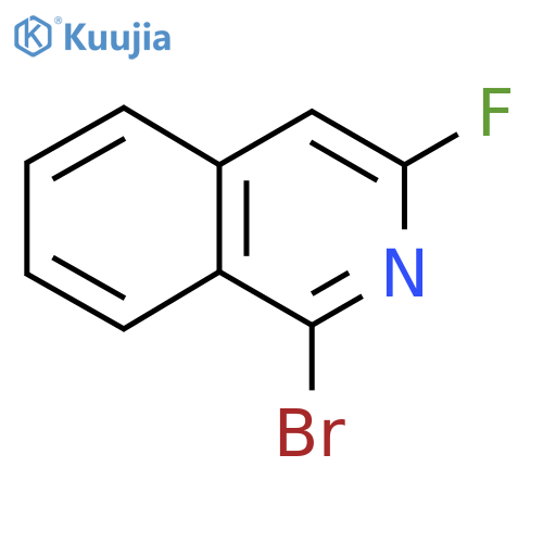1-Bromo-3-fluoroisoquinoline structure