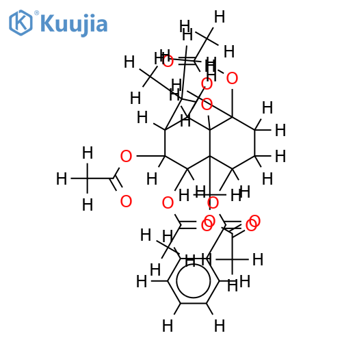 1-Benzoyl,6,8,9,14-tetra-Ac-(1alpha,4beta,6beta,8beta,9alpha)-1,4,6,8,9,14-Hexahydroxydihydro-beta-agarofuran structure