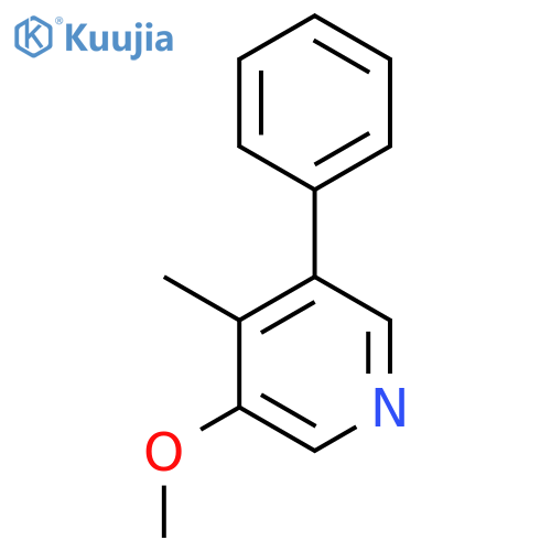 3-Methoxy-4-methyl-5-phenylpyridine structure