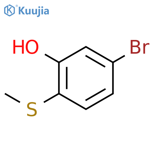 Phenol, 5-bromo-2-(methylthio)- structure