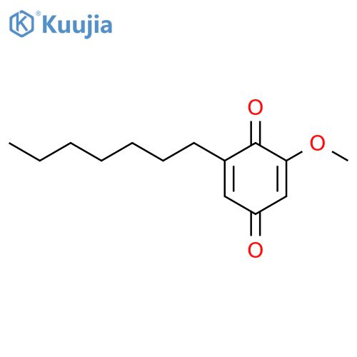 2,5-Cyclohexadiene-1,4-dione,2-heptyl-6-methoxy- structure