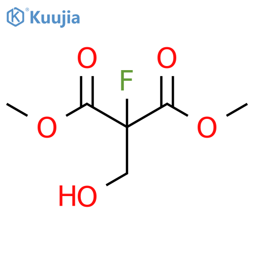 Propanedioic acid, 2-fluoro-2-(hydroxymethyl)-, 1,3-dimethyl ester structure