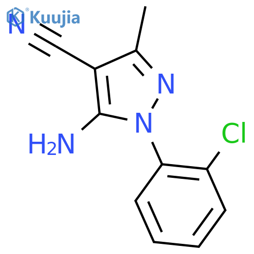 5-Amino-4-cyano-1-(2-chlorophenyl)-3-methylpyrazole structure
