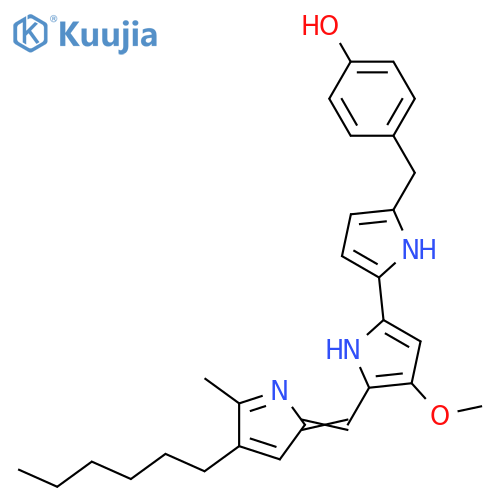 2-(4-Hydroxybenzyl)prodigiosin; Homologue (n = 5) structure