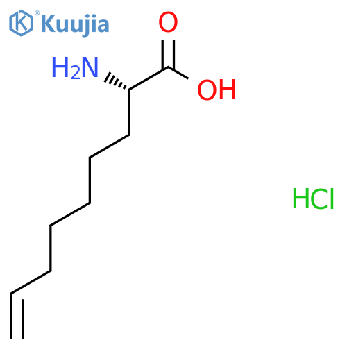 (2S)-2-aminonon-8-enoic acid;hydrochloride structure