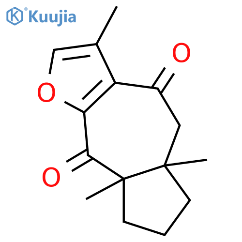 4,10-Cyclo-8,12-epoxy-7,11-germacradiene-6,9-dione; (4α,10β)-form structure