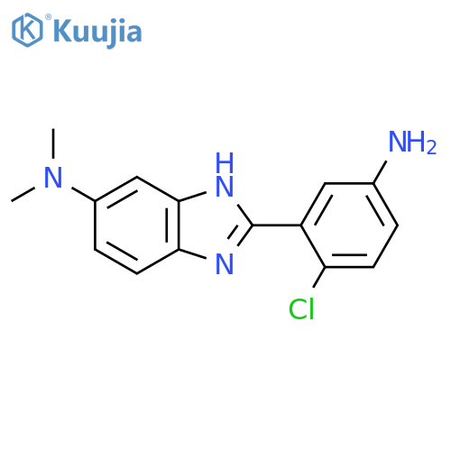 2-(5-Amino-2-chlorophenyl)-N,N-dimethyl-1H-benzodimidazol-5-amine structure