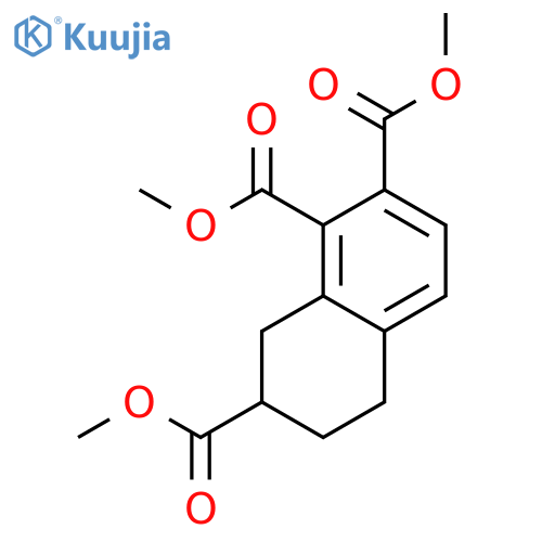 1,2,7-Naphthalenetricarboxylic acid, 5,6,7,8-tetrahydro-, trimethyl ester structure