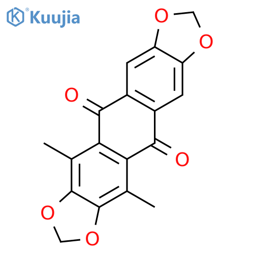 Anthra[2,3-d:6,7-d']bis[1,3]dioxole-5,11-dione, 4,12-dimethyl- structure