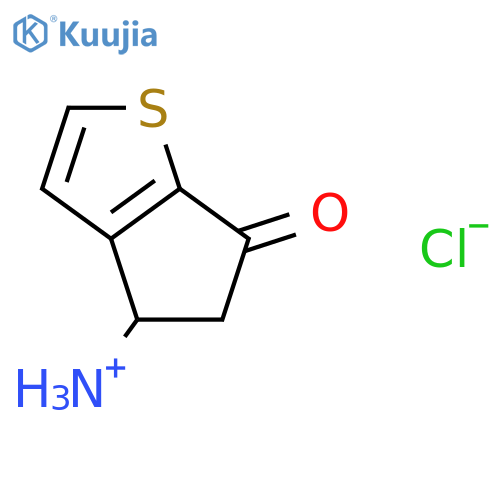 4-Amino-4,5-dihydro-6H-cyclopentabthiophen-6-one Hydrochloride structure