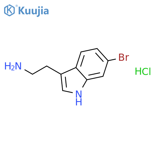 2-(6-Bromo-1H-indol-3-YL)ethanamine hydrochloride structure