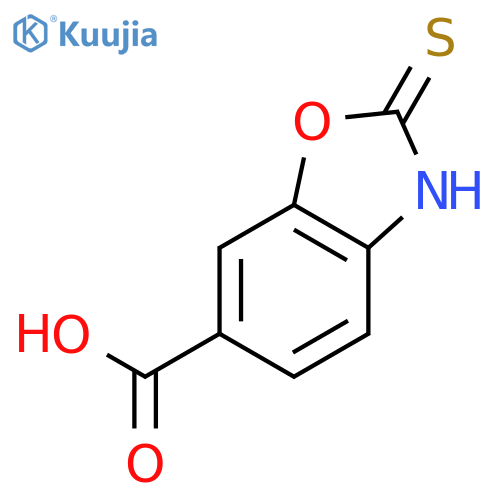 2-Sulfanyl-1,3-benzoxazole-6-carboxylic Acid structure