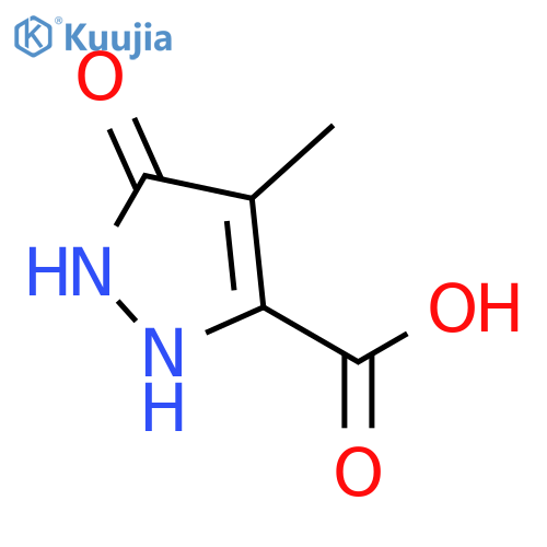 4-methyl-5-oxo-2,5-dihydro-1H-pyrazole-3-carboxylic acid structure