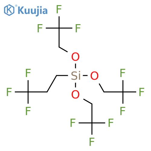 Silane, tris(2,2,2-trifluoroethoxy)(3,3,3-trifluoropropyl)- structure