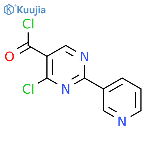 4-chloro-2-(pyridin-3-yl)pyrimidine-5-carbonyl chloride structure