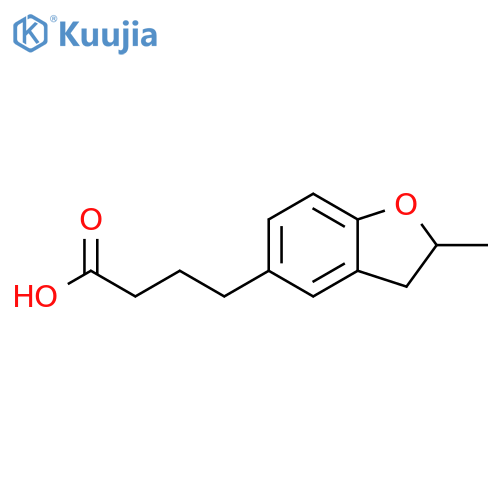 4-(2-methyl-2,3-dihydro-1-benzofuran-5-yl)butanoic acid structure
