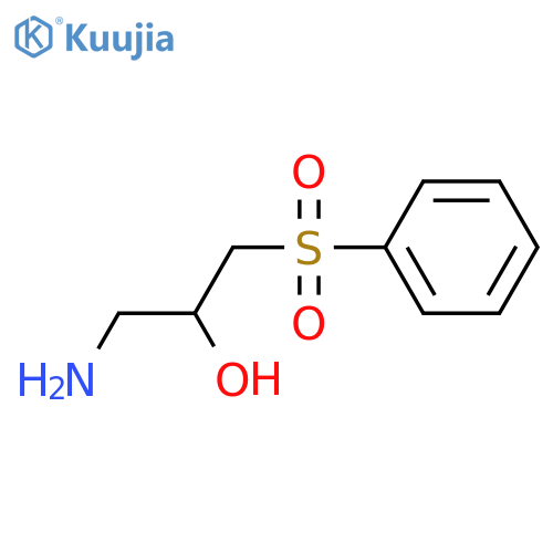 1-amino-3-(benzenesulfonyl)propan-2-ol structure