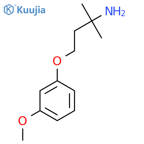 4-(3-Methoxyphenoxy)-2-methylbutan-2-amine structure