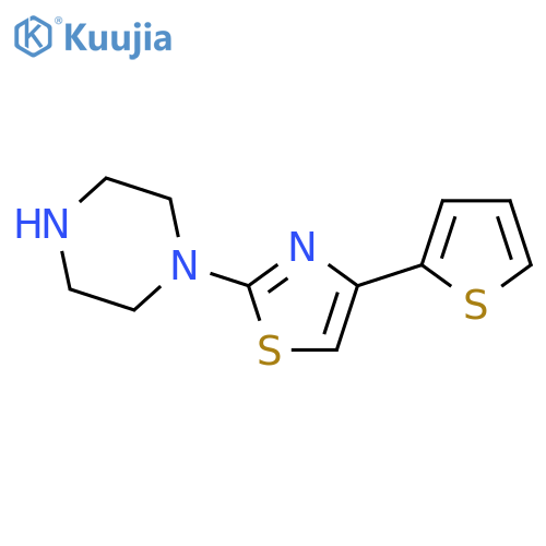 1-4-(Thiophen-2-yl)-1,3-thiazol-2-ylpiperazine structure