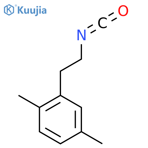 2-(2-isocyanatoethyl)-1,4-dimethylbenzene structure
