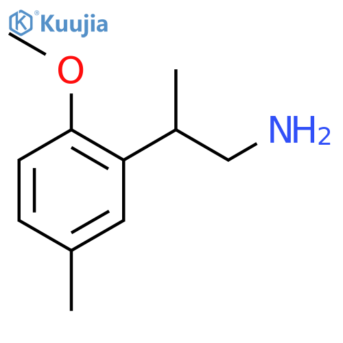 2-(2-methoxy-5-methylphenyl)propan-1-amine structure