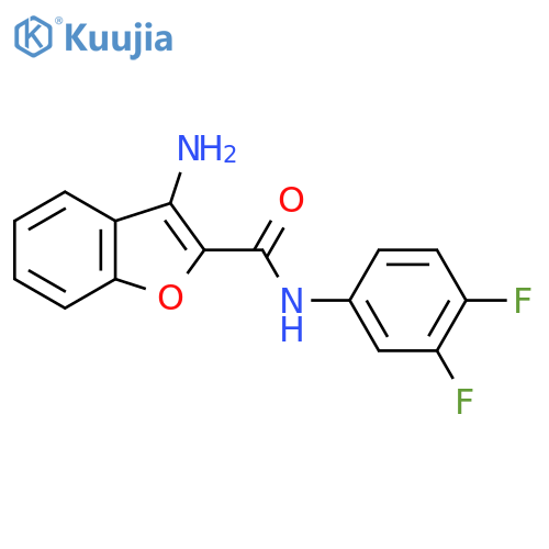 3-Amino-N-(3,4-difluorophenyl)-1-benzofuran-2-carboxamide structure