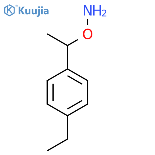 O-[1-(4-ethylphenyl)ethyl]hydroxylamine structure