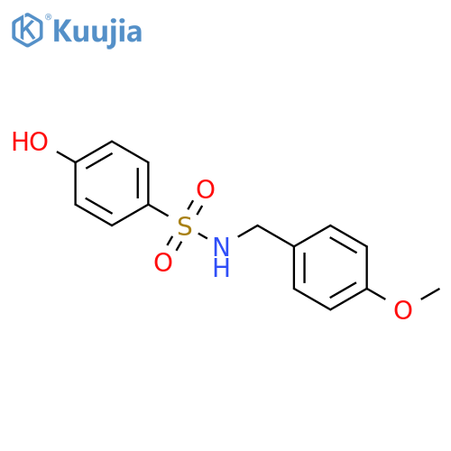 4-hydroxy-N-[(4-methoxyphenyl)methyl]benzene-1-sulfonamide structure