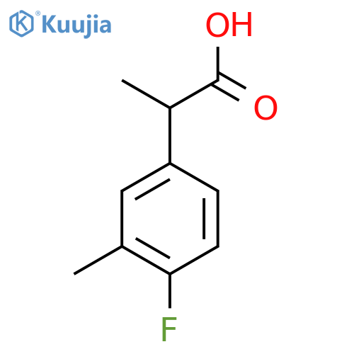 2-(4-Fluoro-3-methylphenyl)propanoic acid structure