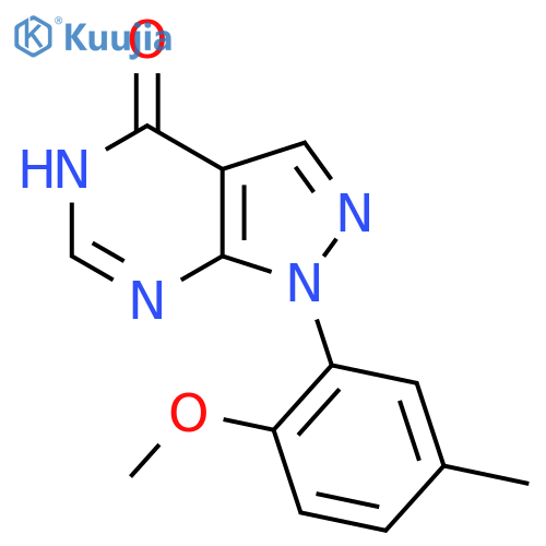 1-(2-Methoxy-5-methylphenyl)-1H-pyrazolo[3,4-d]pyrimidin-4(5H)-one structure