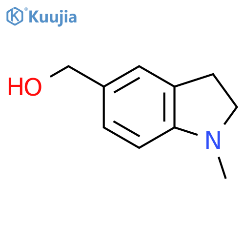 (1-methyl-2,3-dihydro-1H-indol-5-yl)methanol structure