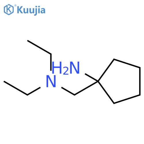 1-(diethylamino)methylcyclopentan-1-amine structure